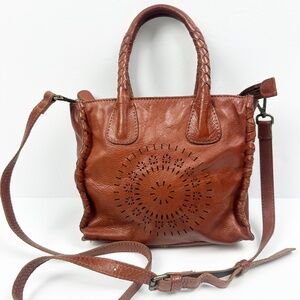 VINTAGE LEATHER MINI TOTE BAG